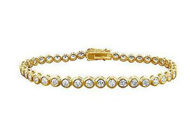 Diamond Tennis Bracelet : 14K Yellow Gold  5.00 CT Diamondsdiamond 