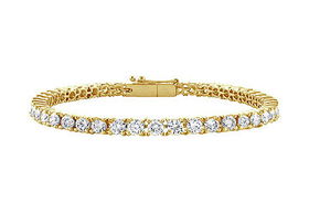 Diamond Tennis Bracelet : 18K Yellow Gold - 3.00 CT Diamondsdiamond 