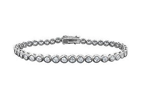 Diamond Tennis Bracelet : 18K White Gold  4.00 CT Diamondsdiamond 