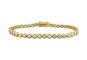 Diamond Tennis Bracelet : 18K Yellow Gold  4.00 CT Diamondsdiamond 