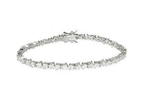 CZ Sterling Silver Tennis Braceletsterling 