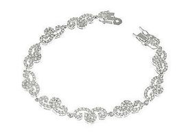 CZ Sterling Silver Braceletsterling 