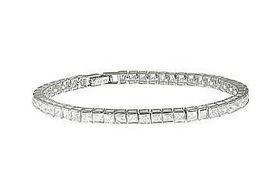 CZ Sterling Silver Tennis Braceletsterling 