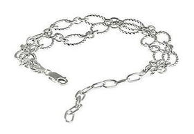 Oval Link Strand Sterling Silver Braceletoval 