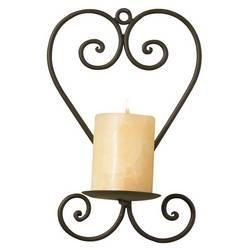 Luca Bella Home&trade; Wrought Iron Heart Wall Sconceluca 