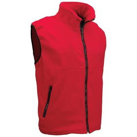 Maxam&reg; Mountain Red 100% Polyester Fleece Vest (Large)maxam 