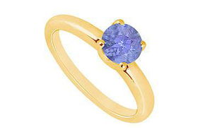 Tanzanite Ring : 14K Yellow Gold - 1.00 CT TGW - Ring Size 9.5tanzanite 