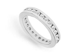 Diamond Eternity Band : 14K White Gold - 1.50 CT Diamonds - Ring Size 9.5diamond 