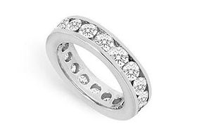 Diamond Eternity Band : 14K White Gold - 2.50 CT Diamonds - Ring Size 9.5diamond 