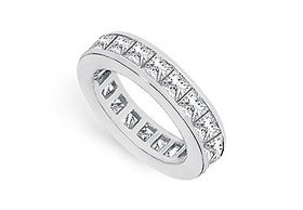 Diamond Eternity Band : 14K White Gold - 2.50 CT Diamonds - Ring Size 9.5diamond 