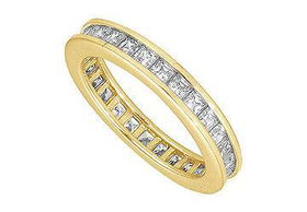 Diamond Eternity Band : 14K Yellow Gold - 3.50 CT Diamonds - Ring Size 9.5diamond 