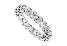 Diamond Eternity Band : 14K White Gold - 1.50 CT Diamonds - Ring Size 9.0diamond 