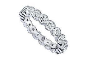 Platinum Diamond Eternity Band : 1.50 CT Diamonds - Ring Size 9.0platinum 