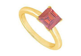 Ruby Ring : 14K Yellow Gold - 0.75 CT TGW - Ring Size 9.5ruby 