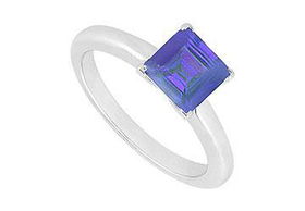 Sapphire Ring : 14K White Gold - 0.75 CT TGW - Ring Size 9.5sapphire 