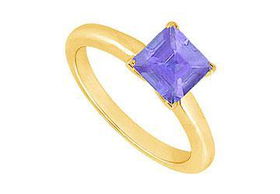 Tanzanite Ring : 14K Yellow Gold - 0.75 CT TGW - Ring Size 9.0tanzanite 