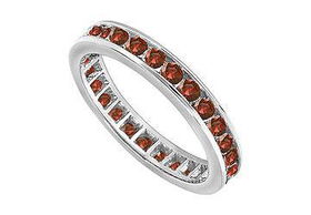 Ruby Eternity Band : 14K White Gold - 1.00 CT TGWruby 