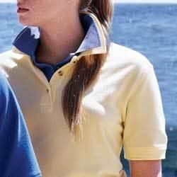 IZOD the original pique sport shirt women Color: ARUBA BAY SMizod 