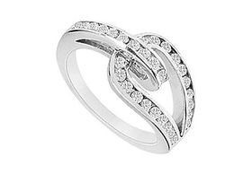 Diamond Ring : 14K White Gold - 0.55 CT Diamonds - Ring Size 9.5diamond 