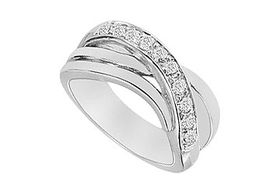 Diamond Ring : 14K White Gold - 0.50 CT Diamonds - Ring Size 9.5diamond 