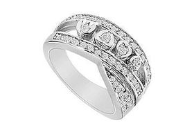 Diamond Ring : 14K White Gold - 0.50 CT Diamonds - Ring Size 9.5diamond 