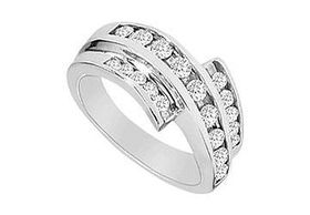 Diamond Ring : 14K White Gold - 0.50 CT Diamonds - Ring Size 9.5diamond 