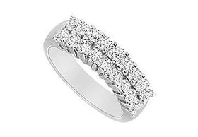 Diamond Wedding Band : 14K White Gold - 0.60 CT Diamonds - Ring Size 9.0diamond 