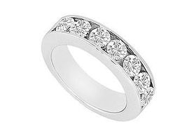 Diamond Wedding Band : 14K White Gold - 0.50 CT Diamonds - Ring Size 9.0diamond 