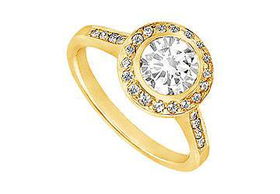 Diamond Engagement Ring : 14K Yellow Gold - 1.00 CT Diamondsdiamond 