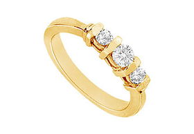 Diamond Engagement Ring : 14K Yellow Gold - 1.00 CT Diamonds - Ring Size 9.5diamond 