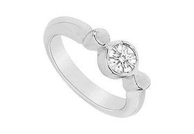 Diamond Ring : 14K White Gold - 0.50 CT Diamonds - Ring Size 9.5diamond 