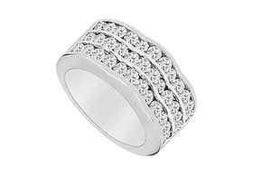 Diamond Ring : 14K White Gold - 2.00 CT Diamonds - Ring Size 9.5diamond 