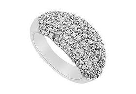 Diamond Ring : 14K White Gold - 1.75 CT Diamonds - Ring Size 9.5diamond 