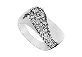 Diamond Ring : 14K White Gold - 0.50 CT Diamonds - Ring Size 9.5diamond 