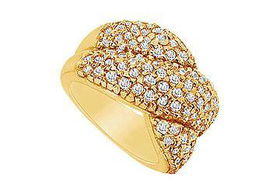 Diamond Ring : 14K Yellow Gold - 2.00 CT Diamonds - Ring Size 9.0diamond 