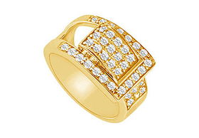 Diamond Ring : 14K Yellow Gold - 0.50 CT Diamonds - Ring Size 9.0diamond 