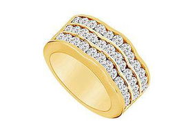 Diamond Ring : 14K Yellow Gold - 2.00 CT Diamonds - Ring Size 9.0diamond 