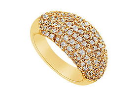 Diamond Ring : 14K Yellow Gold - 1.75 CT Diamonds - Ring Size 9.5diamond 