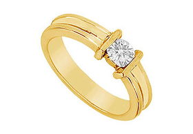 Diamond Ring : 14K Yellow Gold - 0.25 CT Diamonds - Ring Size 9.0diamond 