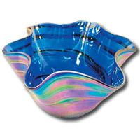 4" Blue Glass Bowlblue 