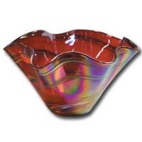 Red Crystal Glass Bowlred 