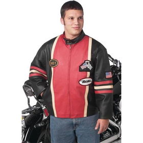 Diamond Plate&trade; Solid Genuine Leather Racing Jacketdiamond 