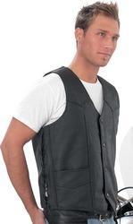 SOLID MEN LEATHER VESTTIE3Xsolid 