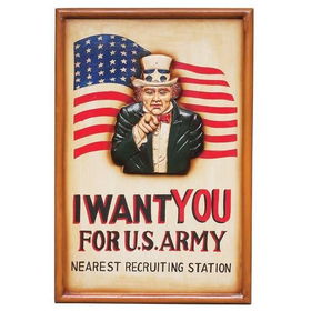 Club Fun&trade; U.S. Army Hand Painted Sign Boardclub 