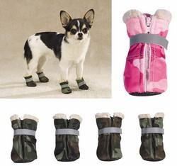 PINK Camo Oxford Dog Bootspink 