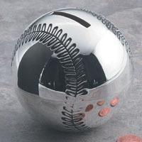 Sterling Craft Silverplated Baseball Banksterling 