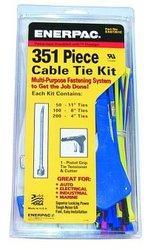 351 Piece Cable Tie Kit with Pistol Grip Tie Tensioner Gunpiece 