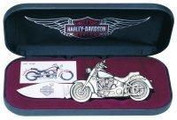 Harley Davidson Fat Boy Die Cast Motorcycle Series Lockback Knifeharley 