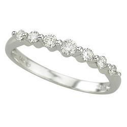 14K White Gold Prong Set Round Diamond Ring (0.25 ctw)white 