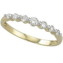 14K Yellow Gold Prong Set Round Diamond Ring (0.25 ctw)yellow 